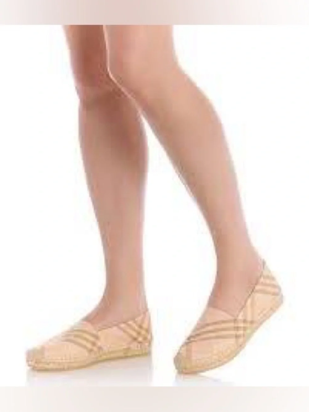 Burberry Women's Mews Check Espadrille Flats